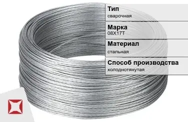 Проволока нержавеющая сварочная 08Х17Т  в Талдыкоргане